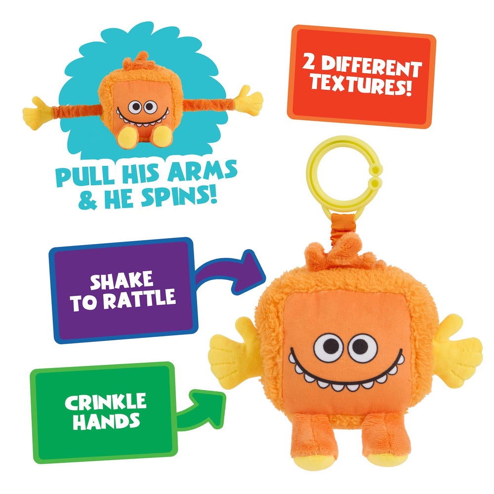 Super Simple Sensory Plush Monster - Dewey (Orange)