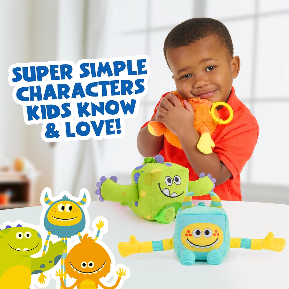 Super Simple Sensory Plush Monster - Dewey (Orange)