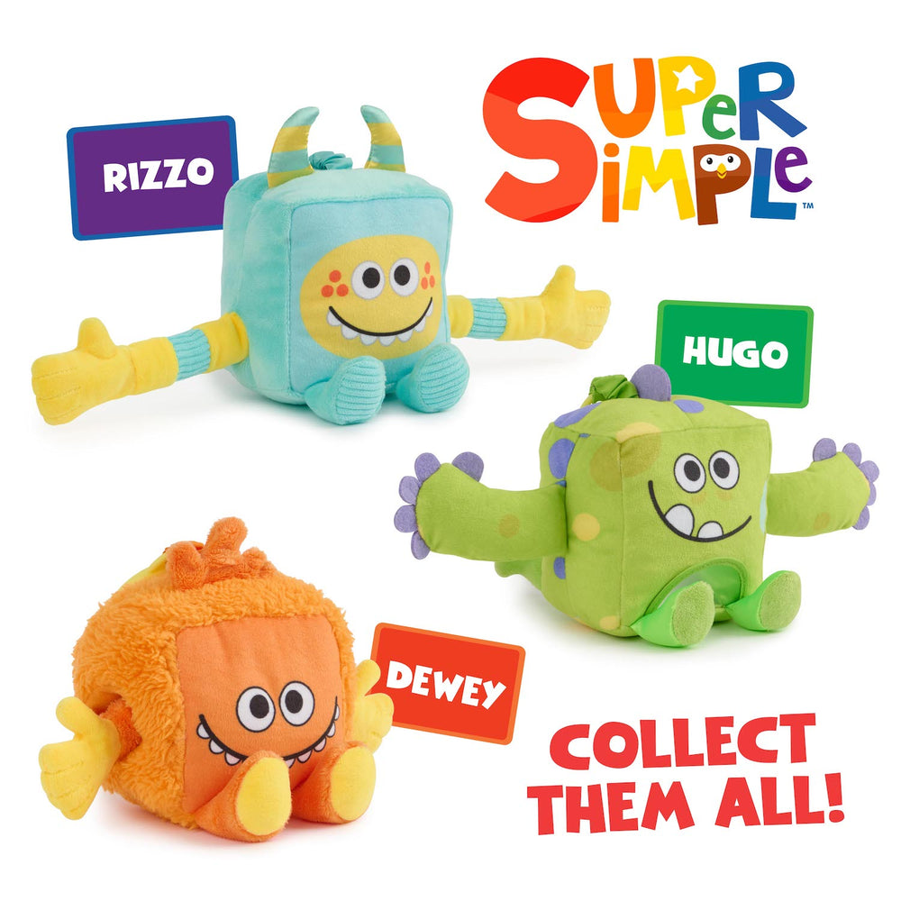 Super Simple Sensory Plush Monster - Dewey (Orange)